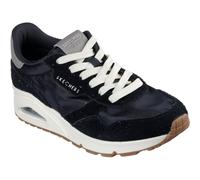 Skechers Uno - Vintage DayzSneaker Donna, Pirate Nero Retro Suede Mesh, 36 EU