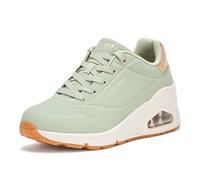 Skechers Uno Wedge Hi Steps Sneakers con zeppa da donna, Salvia, 39.5 EU