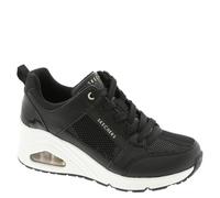 Skechers Uno Zeppa, Scarpe da Ginnastica Donna, Nero, 39.5 EU
