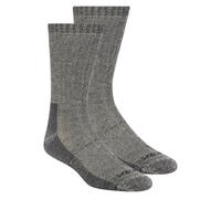 Skechers Uomo 2 Pack uomo's Crew Wool Calze in Nero, Taglia Largo