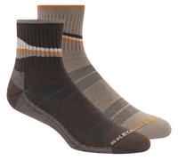 Skechers Uomo 2 Pack uomo's Quarter Trail Calze in Marrone/Multicolore, Taglia Largo
