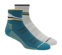 Skechers Uomo 2 Pack uomo's Quarter Trail Calze in Petrolio, Taglia Largo