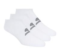 Skechers Uomo 3 Pack No Show Stretch Calze in Bianco, Taglia Largo