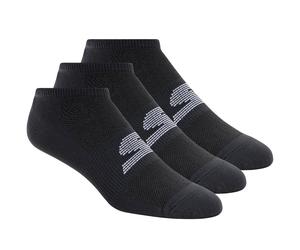 Skechers Uomo 3 Pack No Show Stretch Calze in Nero, Taglia Largo