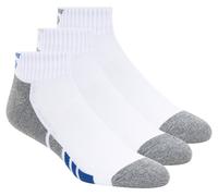 Skechers Uomo 3 Pack uomo's Half Terry Quarter Crew Calze in Bianco, Taglia Largo