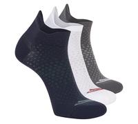 Skechers Uomo 3 Pack uomo's Low Cut Calze in Blu/Grigio, Taglia Largo