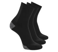 Skechers Uomo 3 Pack uomo's Performance Running High Quarter Calze in Nero, Taglia Largo