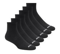 Skechers Uomo 6 Pack Core Quarter Large Calze in Nero, Taglia Largo