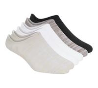 Skechers Uomo 6 Pack uomo's Sneaker Liner Calze in Marrone/Naturale, Taglia Largo