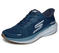 Skechers Uomo Aero Pulse Performance Running Shoes - Lightweight Engineered Mesh Low-Top Daily Runner with Arch Support Slip-in ALLENATRICE, Navy Textile Gray Trim, 44.5 EU