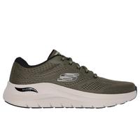 Skechers Uomo Arch Fit 2.0 Sneaker in Oliva/Nero, Taglia 44, Vegan