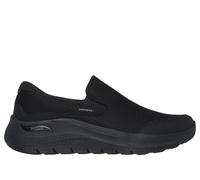 Skechers Arch Fit 2.0 Vallo, Senza Lacci Uomo, Black Mesh/Leather, 48.5 EU