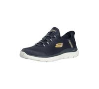 Skechers Uomo Arch Fit Summits Kynor Sneaker, Navy Mesh Yellow Trim, 44 EU