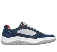 Skechers Uomo Arch Fit Wave Sneaker in Blu Navy Blue/Rosso, Taglia 44