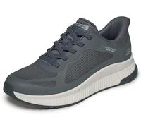 Skechers Uomo Bobs Squad 4 Slip-in ALLENATRICE, Charcoal Knit, 42 EU