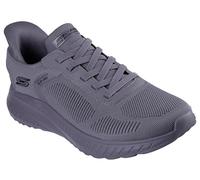 Skechers Uomo Bobs Squad Chaos Solid Step Scarpe da Allenamento, Dark Gray Knit, 41.5 EU