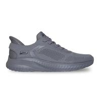 Skechers Uomo Bobs Squad Chaos Solid Step Scarpe da Allenamento, Dark Gray Knit, 44 EU