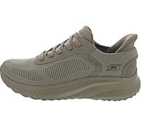 Skechers Uomo Bobs Squad Chaos Solid Step Scarpe da Allenamento, Olive Knit, 45 EU