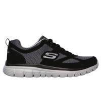 Skechers Uomo Burns - Agoura Sneaker in Nero/Grigio, Taglia 47.5