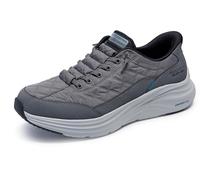 Skechers Uomo Slip-ins: Contour Foam - Cozy Fit Sneaker in Carbone/Nero, Taglia 43, Lavabile in lavatrice