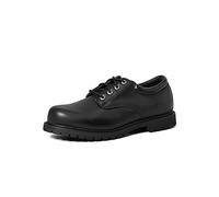 Skechers Uomo Cottonwood Elks Work, Black Leather, 43 EU