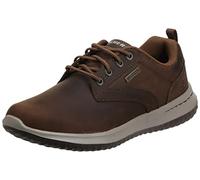 Skechers Uomo Delson Antigo Trainers, Dark Brown Leather, 48.5 EU