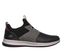 Skechers Uomo Delson - Axton Shoes in Nero/Grigio, Taglia 40