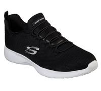 Skechers Uomo Dynamight Sneaker in Nero/Bianco, Taglia 46, Vegan