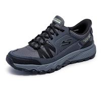 Skechers Dynamite at Escapar Hands Free Slip-in, Scarpe da Ginnastica Uomo, Charcoal Leather/Textile/Black Trim, 48.5 EU
