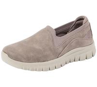 Skechers Uomo Garner - Newick 210803Mocassino, Maglia Micropelle Taupe Scuro, 38 EU