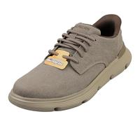Skechers Uomo Garza Clive Scarpe da Allenamento, Dark Taupe Canvas, 48.5 EU