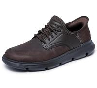 Skechers Garza, Scarpe da Ginnastica Casual Uomo, Cioccolato, 39.5 EU