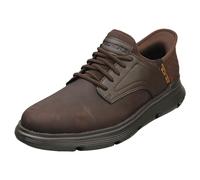 Skechers Uomo Garza Gervin Slip-On, Chocolate Leather, 42 EU