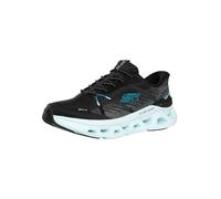 Skechers Uomo Glide-Step Altus Aphtur Slip-In ALLENATRICE, Black Knit/Aqua Pu, 41 EU