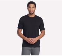Skechers Uomo GO DRI Pima Crew in Nero, Taglia 2XL