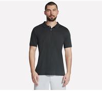 Skechers Uomo GO DRI Pima Signature Polo in Marrone, Taglia Piccolo