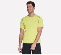 Skechers Uomo GO RUN Vapor maglietta in Neon Lime, Taglia 2XL