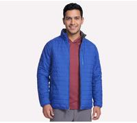 Skechers Uomo GO SHIELD Cozy Fit Altitude Reversible Giacca in Blu, Taglia Medio