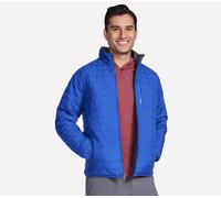 Skechers Uomo GO SHIELD Cozy Fit Altitude Reversible Giacca in Blu, Taglia Piccolo