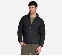 Skechers Uomo GO SHIELD Cozy Fit Altitude Reversible Giacca in Nero/Blu/Lime, Taglia Medio