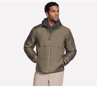 Skechers Uomo GO SHIELD Cozy Fit Eleuomot Giacca in Marrone/Oliva, Taglia XL