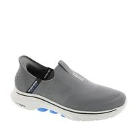Skechers Uomo Go Walk 7 Easy on 2 Basket, Charcoal And Blue Textile Synthetic, 44.5 EU