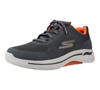 Skechers Scarpe da ginnastica Go Walk Arch Fit Uomo Idyllic grigio scuro/arancione/bianco 45.5