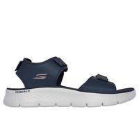 Skechers Uomo GO WALK Flex Sandali - Antigua Beach in Blu Navy Blue/Arancione, Taglia 40