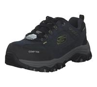 Skechers Greetah, Sneaker Uomo, Blu Navy Suede Leather W Textile Nvbk, 45 EU