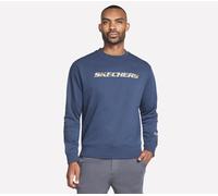 Skechers Uomo Heritage Camo Crew in Carbone/Blu Navy Blue, Taglia 3XL