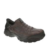 Skechers Uomo Holdredge Ryker Hands Free Slip-in Scarpe di Sicurezza, Marrone, 46 EU Large