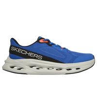 Skechers Uomo Max Cushioning Glide-Step - Fairmont Sneaker in Blu/Arancione, Taglia 45