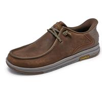Skechers Uomo MELSON 2.0 Aldric Scarpe da Allenamento, Desert Leather, 44 EU