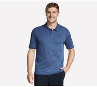 Skechers Uomo Off Duty Polo in Blu Navy Blue, Taglia 2XL